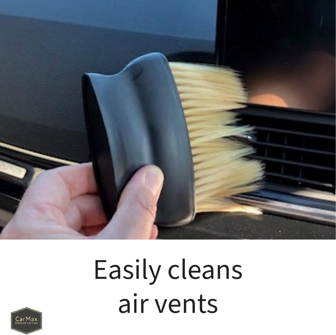 CarMax® Car Interior Detailing Brush, for dusting and cleaning - long bristles to access all awkward areas - an essential part of your cleaning kit bag