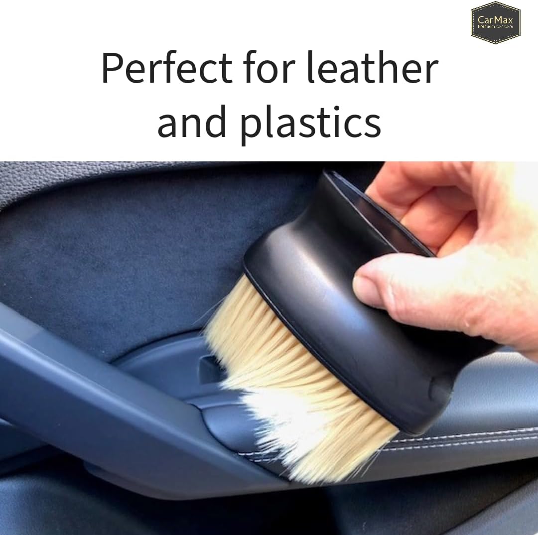CarMax® Car Interior Detailing Brush, for dusting and cleaning - long bristles to access all awkward areas - an essential part of your cleaning kit bag