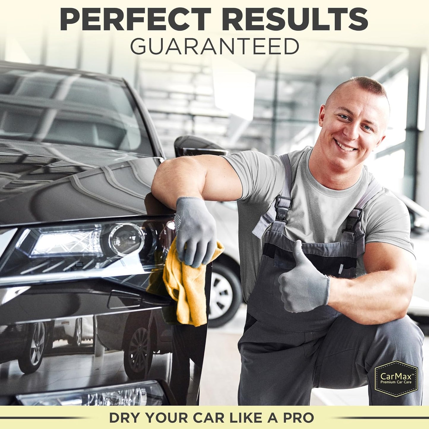 CarMax® Essentials - Premium Natural Chamois Leather - Fanatic's Five Pack - Perfect for car detailing, glass, mirrors and for windows and glass around the home